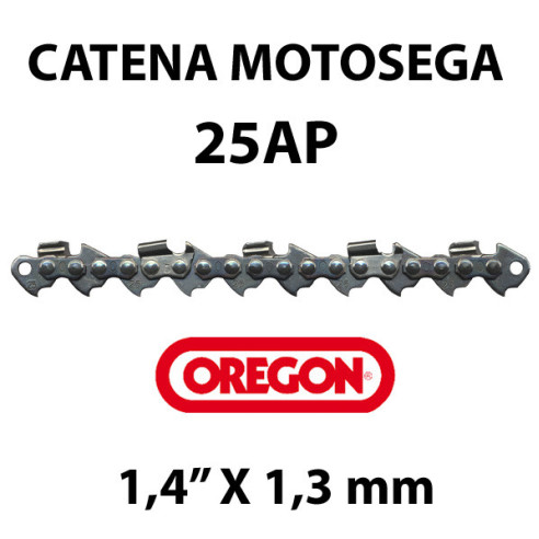 Catena mts 48 maglie - Oregon 25AP 1/4" - 1,3