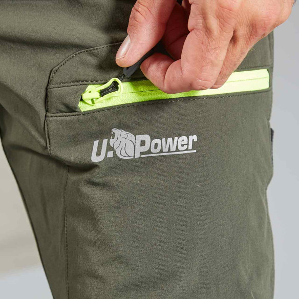 Pantaloni Lavoro U-POWER Verde Scuro Taglia L | Guru Garden